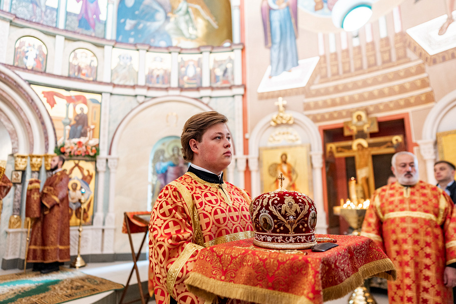 Архиерейское богослужение в Никитском храме села Никитского г.о. Домодедово
